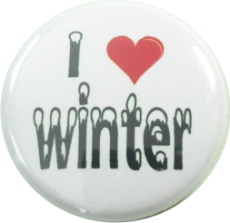 I love Winter Button weiss - zum Schließen ins Bild klicken